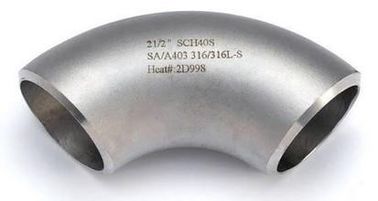 中国 ASTM A403 WP316 のステンレス鋼の管付属品/肘 LR/SR は 90 の DEG BW 終わります サプライヤー